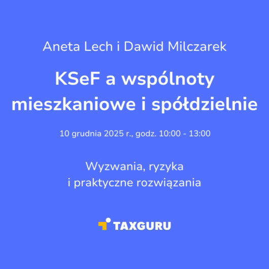 KSeF a wspólnoty mieszkaniowe i spółdzielnie mieszkaniowe (szkolenie online 2025)